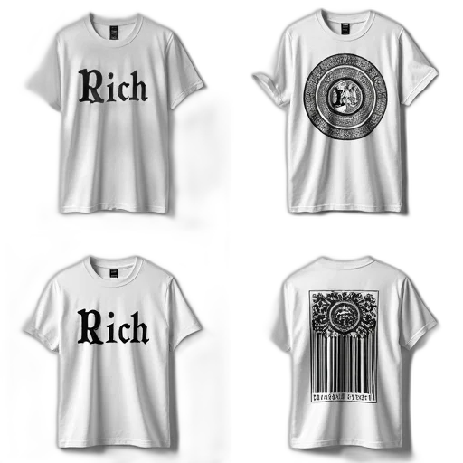 3d render, monochrome, collection, four, images, showcasing, white, t-shirt transparent PNG cut-out