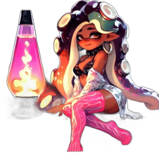 dress, weapon, staff, concept art, vaporwave, fantasy art, pixel art, neon lights transparent PNG cut-out
