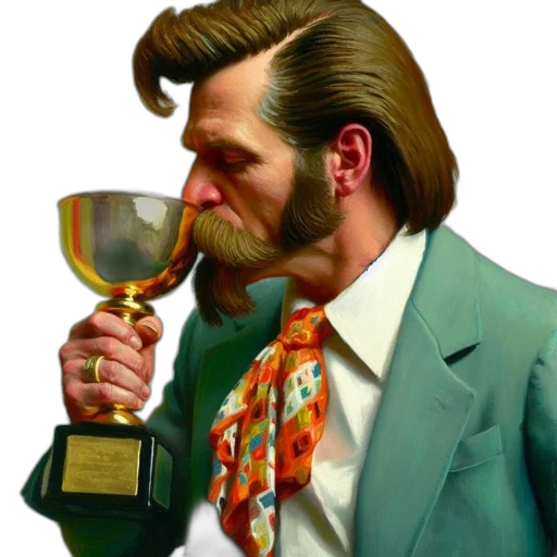 face, staff, photorealistic, concept art, comic book art, man, distinctive, side-parted transparent PNG cut-out