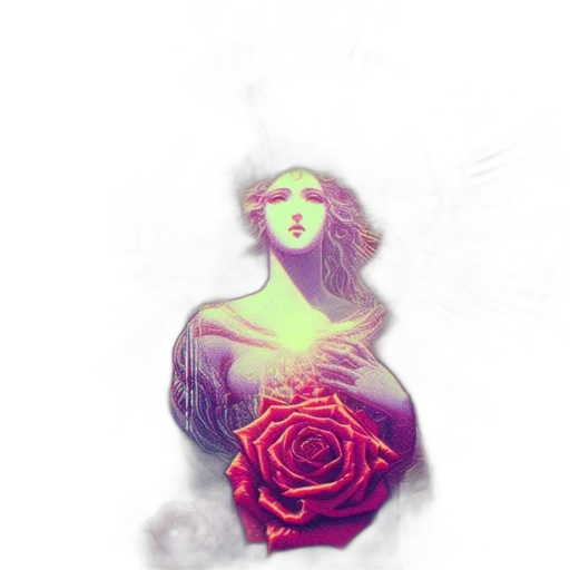 flower, dress, crown, jewelry, fantasy art, pixel art, watercolor, concept art transparent PNG cut-out