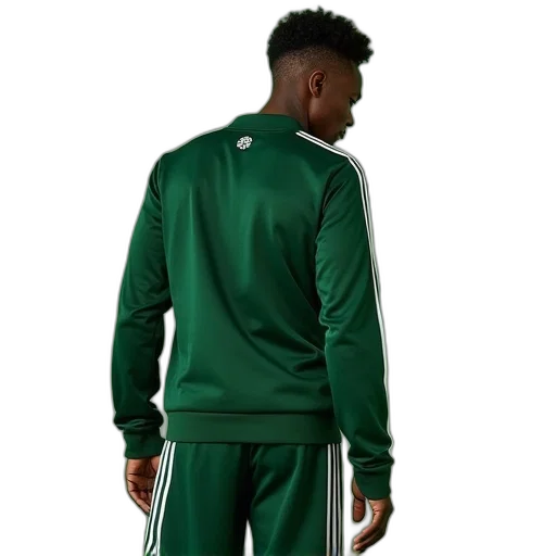 jacket, 3d render, concept art, green, celtic, training, tracksuit transparent PNG cut-out