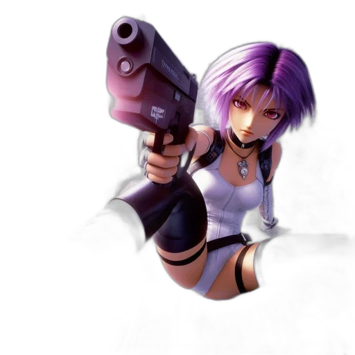 weapon, staff, concept art, cyberpunk, 3d render, pixel art, animated, woman transparent PNG cut-out