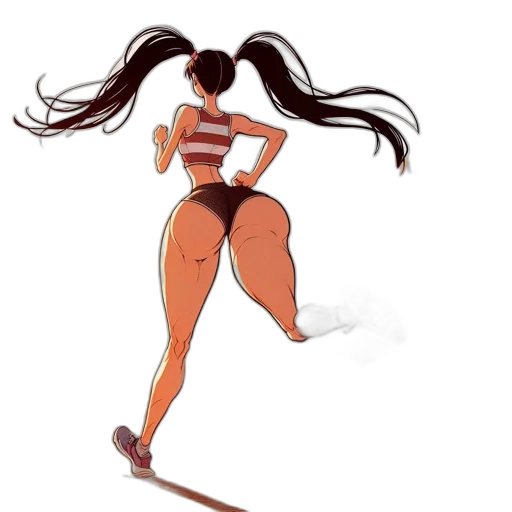 hair, staff, concept art, cartoon, comic book art, fantasy art, neon, illustration transparent PNG cut-out