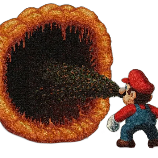 food, creature, hat, crown, concept art, fire, mario, famous transparent PNG cut-out