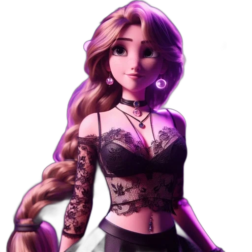 dress, jewelry, concept art, 3d render transparent PNG cut-out