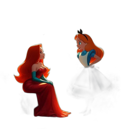 crown, dress, concept art, 3d render, fantasy art, cartoon, underwater, fire transparent PNG cut-out