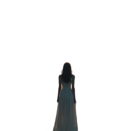 dress, creature, robot, staff, concept art, 3d render, fantasy art, pixel art transparent PNG cut-out