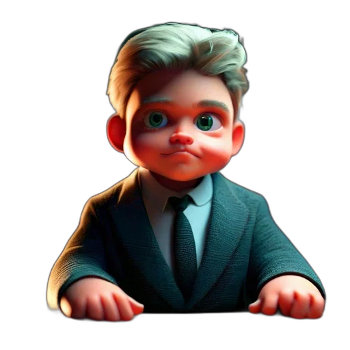 face, staff, creature, 3d render, concept art, cartoon, photorealistic, young transparent PNG cut-out