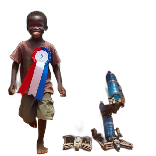 shoes, weapon, 3d render, young, boy, rural, setting, smiles transparent PNG cut-out