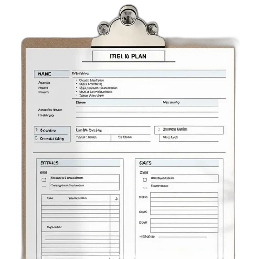 job, plan, template, consultant transparent PNG cut-out