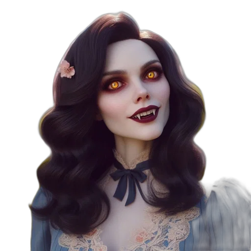 face, fantasy art, concept art, pixel art, comic book art, dark, blue, gothic-styled transparent PNG cut-out