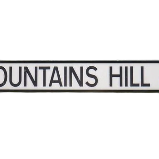 street, sign, reading, mountains, hill, against, backdrop, greenery transparent PNG cut-out