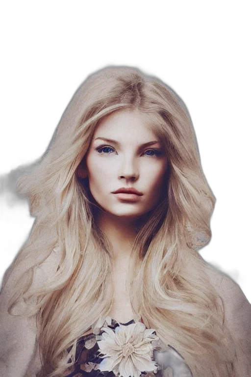 hair, face, crown, jewelry transparent PNG cut-out