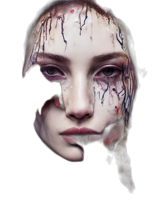face, mask, robot, crown transparent PNG cut-out