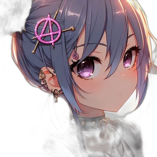 crown, staff, jewelry, face, anime, pixel art, watercolor, cyberpunk transparent PNG cut-out