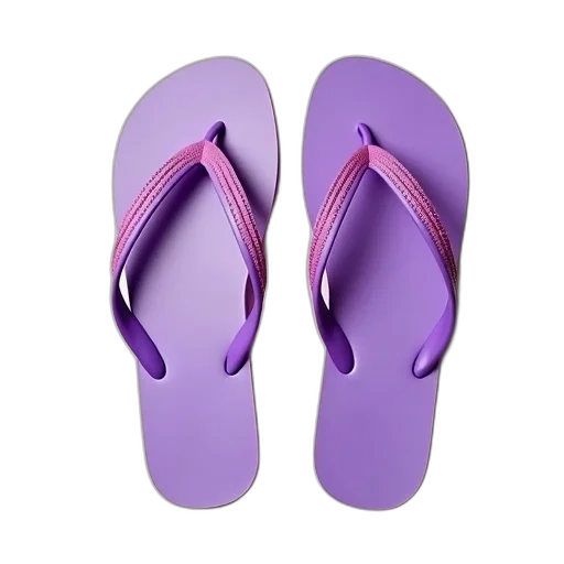 shoes, pastel, pair, purple, flip-flops, pink, stripe, top transparent PNG cut-out