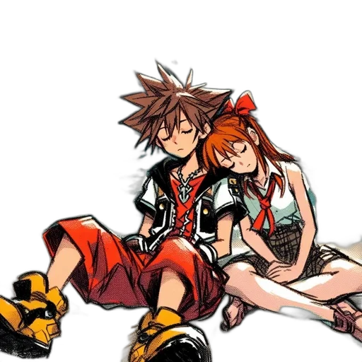 anime, pixel art, concept art, comic book art, fire, red, two, animated transparent PNG cut-out