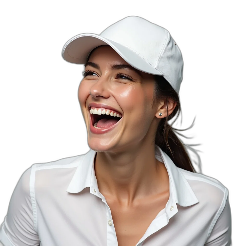 face, hat, staff, crown, photorealistic, oil painting, woman, wearing transparent PNG cut-out