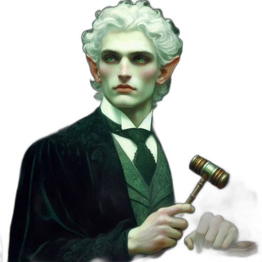 staff, face, concept art, pixel art, fantasy art, photorealistic, courtroom, setting transparent PNG cut-out