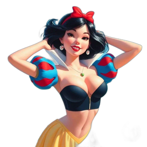 dress, comic book art, concept art, fantasy art, cartoon, stylized, female, character transparent PNG cut-out