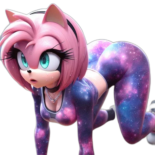 creature, animal, 3d render, concept art, vaporwave, cyberpunk, animated, feline transparent PNG cut-out