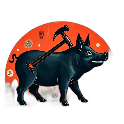 animal, staff, creature, umbrella, concept art, cyberpunk, fantasy art, cartoon transparent PNG cut-out