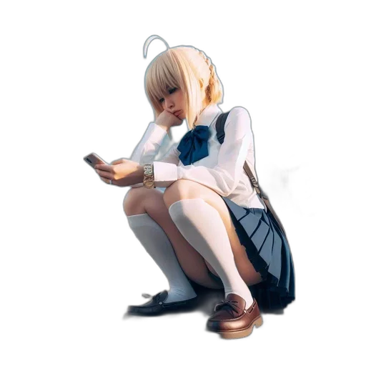 dress, robot, staff, jacket, concept art, anime, pixel art, fantasy art transparent PNG cut-out