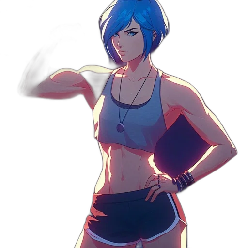 weapon, dress, concept art, anime, watercolor, cyberpunk, neon lights, fire transparent PNG cut-out