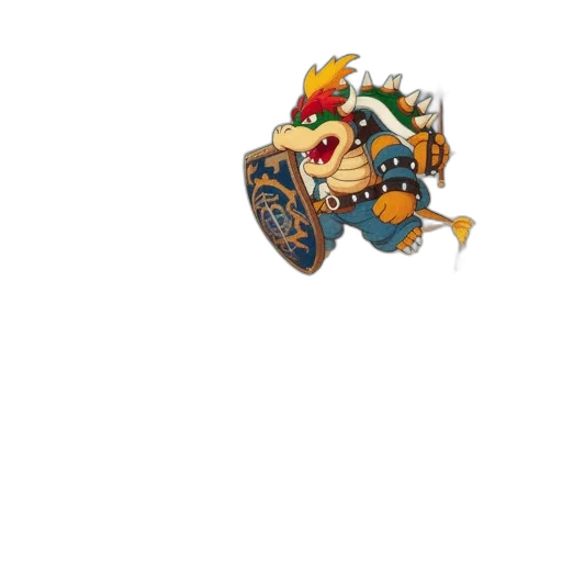 weapon, dragon, crown, staff, pixel art, concept art, fantasy art, 3d render transparent PNG cut-out
