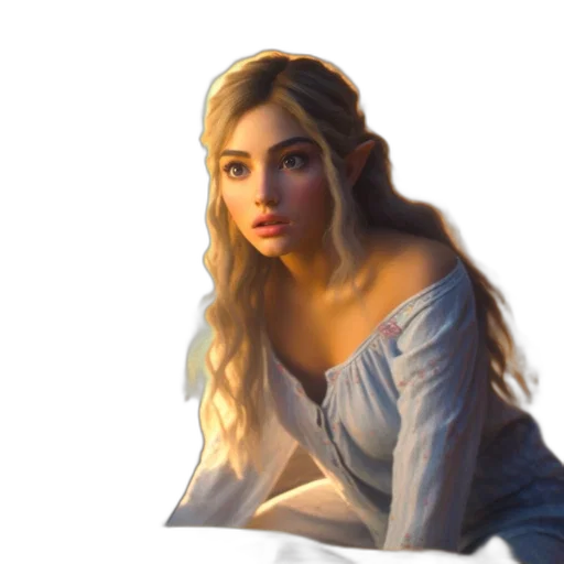 face, dress, crown, jewelry, fantasy art, oil painting, photorealistic, concept art transparent PNG cut-out