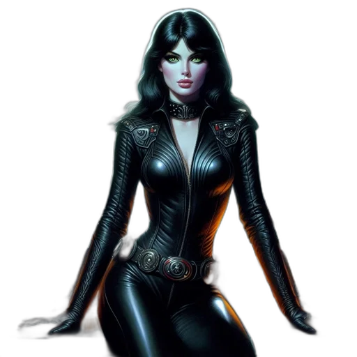 comic book art, fantasy art, concept art, photorealistic, dark, sleek, futuristic, control transparent PNG cut-out