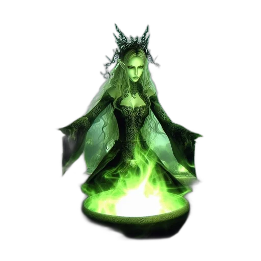 staff, dragon, dress, fantasy art, concept art, pixel art, 3d render, green transparent PNG cut-out