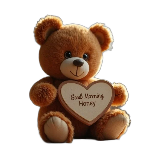 3d render, photorealistic, teddy, bear transparent PNG cut-out
