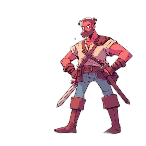 sword, weapon, staff, concept art, pixel art, fantasy art, watercolor, red transparent PNG cut-out