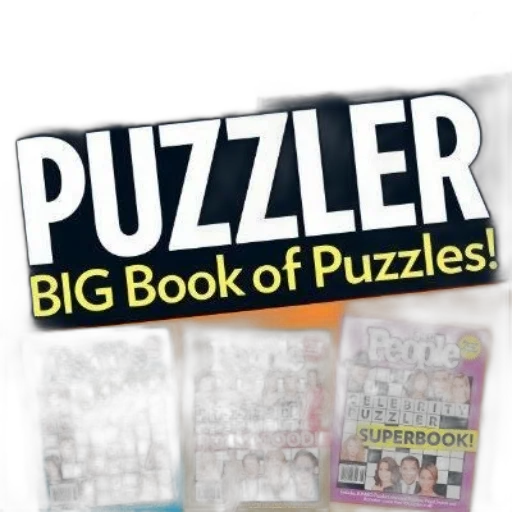 cover, people, puzzler, big, book, puzzles, features, vibrant transparent PNG cut-out