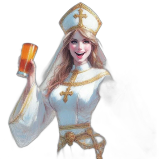 crown, concept art, fantasy art, pixel art, oil painting, elegantly, clad, woman transparent PNG cut-out