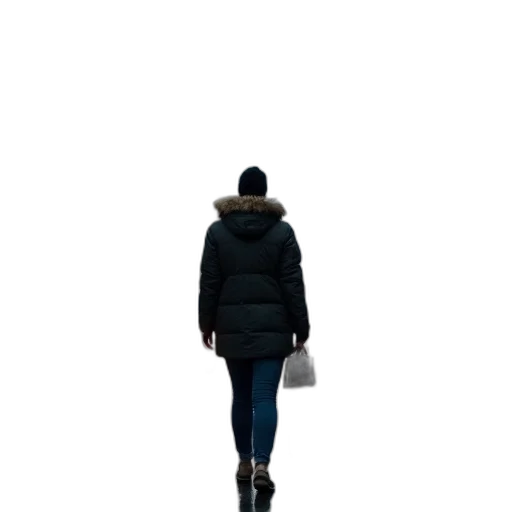 jacket, hat, staff, umbrella, 3d render, concept art, photorealistic, pixel art transparent PNG cut-out
