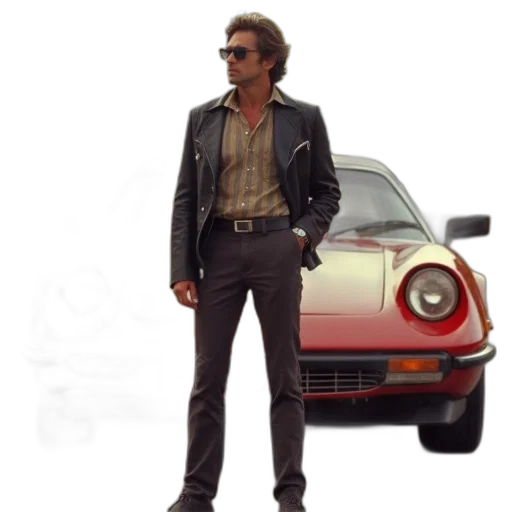 car, jacket, 3d render, concept art transparent PNG cut-out