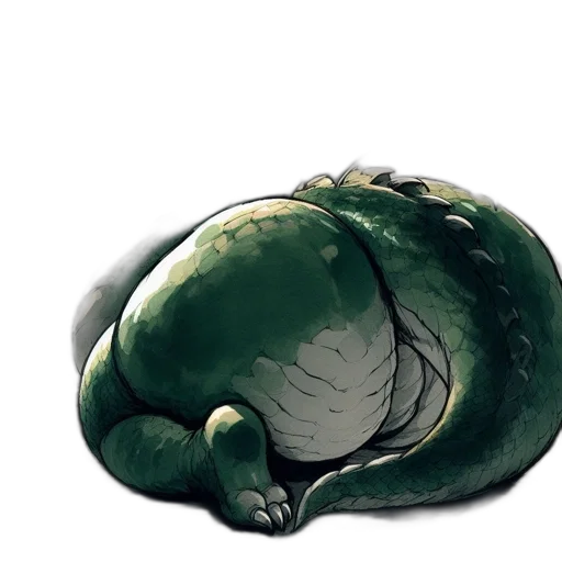 creature, dragon, animal, food, concept art, watercolor, fantasy art, pixel art transparent PNG cut-out