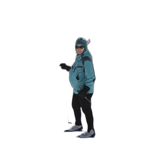 jacket, creature, staff, hat transparent PNG cut-out