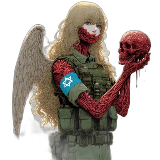 weapon, mask, comic book art, concept art, pixel art, fantasy art, red, military transparent PNG cut-out