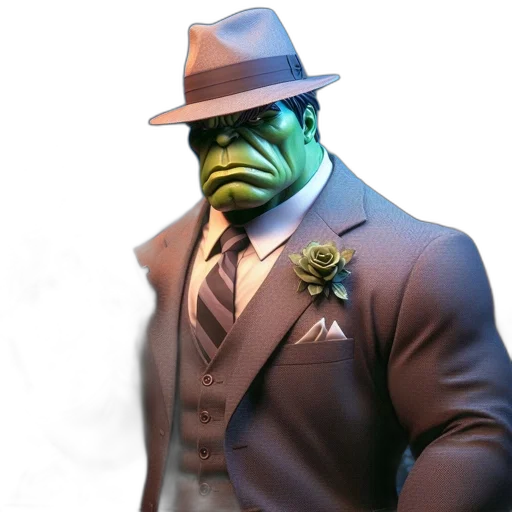 hat, staff, jacket, face, concept art, 3d render, comic book art, photorealistic transparent PNG cut-out