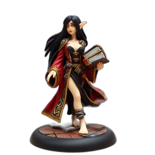 fantasy art, concept art, 3d render, meticulously, crafted, miniature, figurine, portrays transparent PNG cut-out