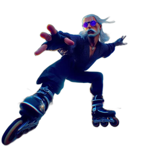 mask, creature, jacket, weapon, concept art, 3d render, cyberpunk, pixel art transparent PNG cut-out