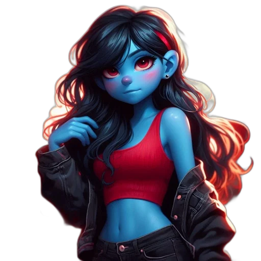 jacket, concept art, fantasy art, pixel art, comic book art, blue, neon, red transparent PNG cut-out