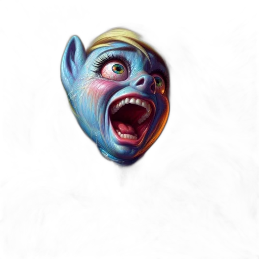 mask, face, creature, staff, concept art, 3d render, photorealistic, fantasy art transparent PNG cut-out