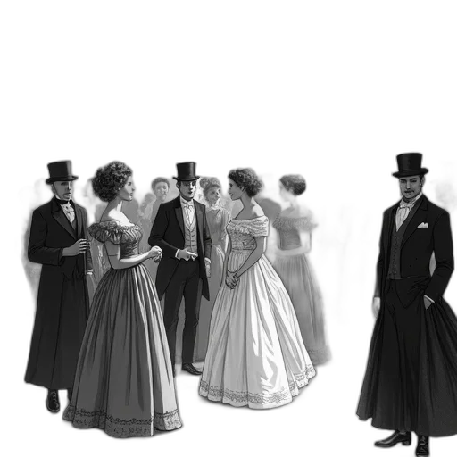 dress, hat, concept art, photorealistic, 3d render, pencil sketch, city street, fire transparent PNG cut-out