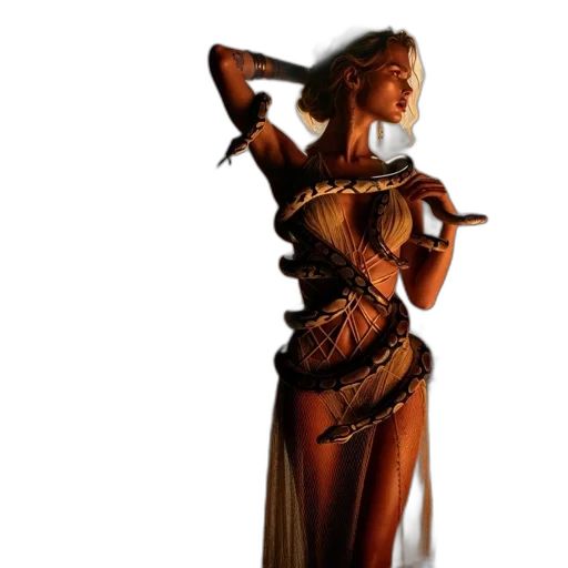 staff, dress, sword, jewelry, concept art, fantasy art, 3d render, pixel art transparent PNG cut-out