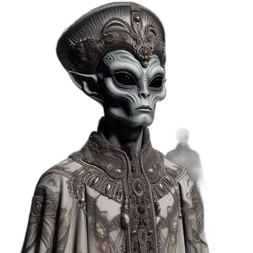 mask, staff, creature, face, concept art, 3d render, fantasy art, outer space transparent PNG cut-out
