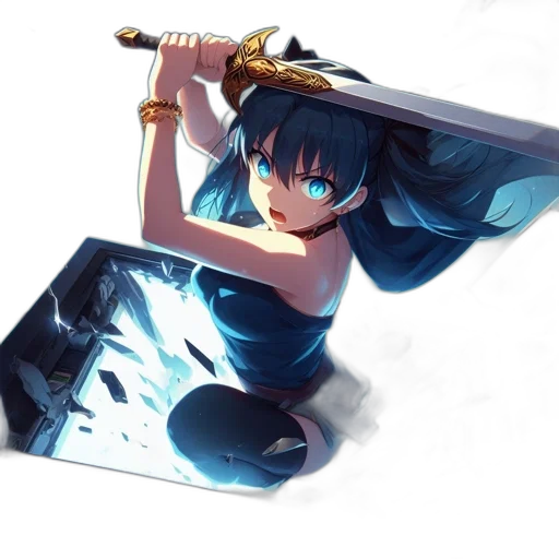 sword, weapon, umbrella, staff, anime, fantasy art, concept art, pixel art transparent PNG cut-out